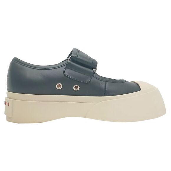 Marni Shoes - Marni Pablo Mary-Jane Sneakers in Black Nappa Calf Leather